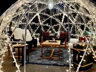 Restaurants with igloo seating near me sale